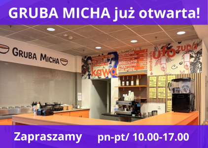 Bar GRUBA MICHA już działa w Bibliotece Głównej UG.