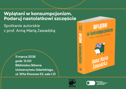 Spotkanie autorskie z prof. Anną Marią Zawadzką w Bibliotece Głównej UG