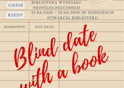 „Blind Date with a Book”. Literacka przygoda w Czytelni Humanistycznej 