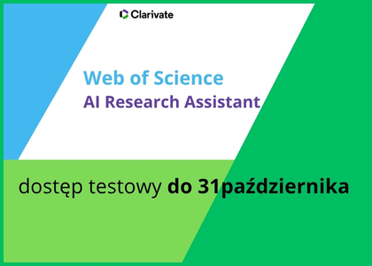 Web of Science AI Research Assistant - dostęp testowy do 31 października 