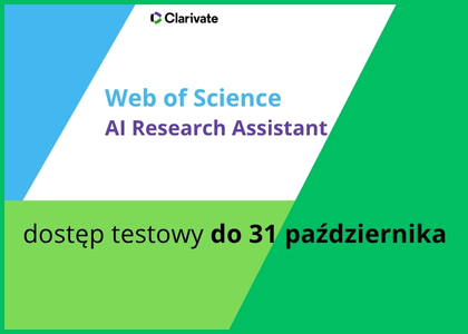 Web of Science AI Research Assistant - dostęp testowy do 31 października 