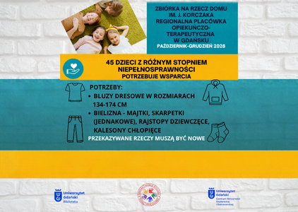 Akademicka zbiórka dla dzieci z Domu im. Jana Korczaka w Gdańsku