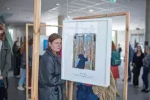 wizyta Brigitte Giraud w Bibliotece Neofilologicznej