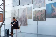 Tryptyk: Eros | Tanatos | Logos. Relacja z wernisażu wystawy i performance'u o cielesności 