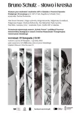 Plakat do wystawy Bruno Schulz