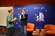 Spotkanie autorskie z dr Katarzyną Warską wokół książki Bruno Schulz idzie do szkoły. Fot. Marietta Tiszbein