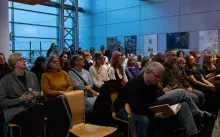 Spotkanie autorskie z dr Katarzyną Warską wokół książki Bruno Schulz idzie do szkoły. Fot. Bartłomiej Jętczak