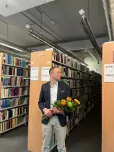 Drugi imienny regał w Bibliotece Uniwersytetu Gdańskiego - odsłonięcie 