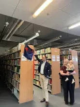 Drugi imienny regał w Bibliotece Uniwersytetu Gdańskiego - odsłonięcie 