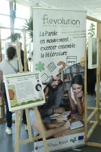 Marie-Hélène Lafon z wizytą w Bibliotece Uniwersytetu Gdańskiego. Fot. Aleksandra Wajs