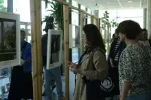 Marie-Hélène Lafon z wizytą w Bibliotece Uniwersytetu Gdańskiego. Fot. Aleksandra Wajs
