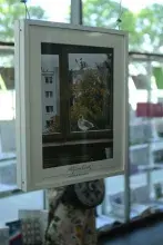 Marie-Hélène Lafon z wizytą w Bibliotece Uniwersytetu Gdańskiego. Fot. Aleksandra Wajs