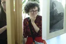 Marie-Hélène Lafon z wizytą w Bibliotece Uniwersytetu Gdańskiego. Fot. Aleksandra Wajs