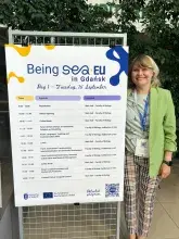 Uczestniczka konferencji Being SEA-EU. Fot. Katarzyna Skała
