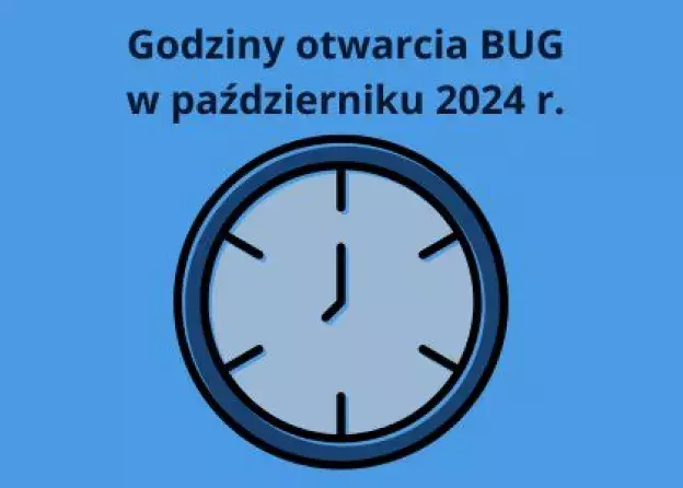 Godziny otwarcia BUG w październiku