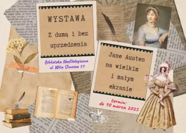 „Z dumą i bez uprzedzenia. Jane Austen na wielkim i małym ekranie." Wystawa w Bibliotece…