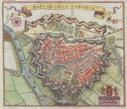 Plan Gdańska z ok. 1737 r.